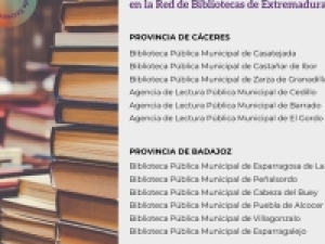 12 bibliotecas se integran en la Red de Bibliotecas de Extremadura